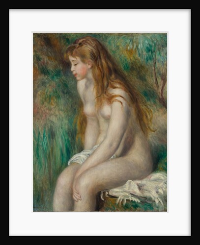Young Girl Bathing, 1892 by Pierre-Auguste Renoir