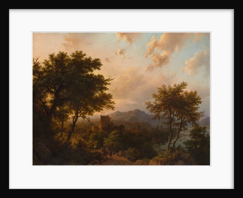 Sunset on the Rhine, 1853 by Barend Cornelis Koekkoek