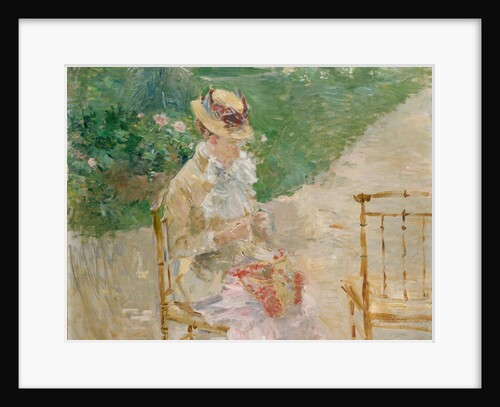 Young Woman Knitting, ca. 1883 by Berthe Morisot