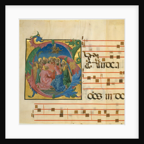 Manuscript Illumination with the Assumption of the Virgin in an Initial G, 1450-60 by Cosmè Tura