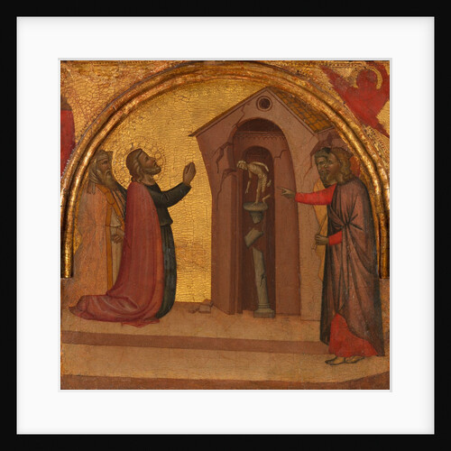 Saint John the Evangelist Causes a Pagan Temple to Collapse, ca. 1370 by Francescuccio Ghissi