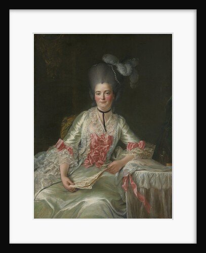 Marie Rinteau, called Mademoiselle de Verrières, 1761 by Francois Hubert Drouais