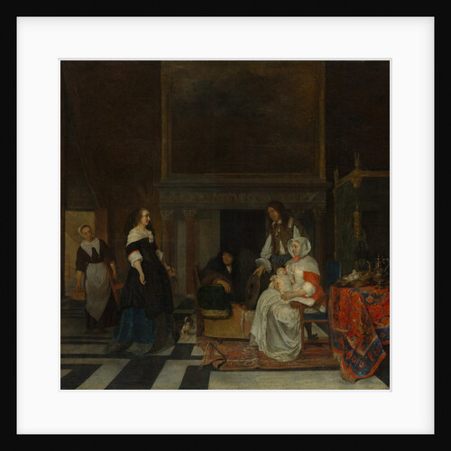 The Visit to the Nursery, 1661 by Gabriel Metsu