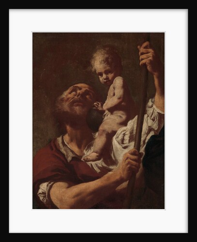 Saint Christopher Carrying the Infant Christ, 1730s by Giovanni Battista Piazzetta