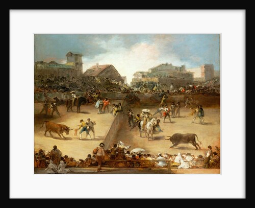 Bullfight in a Divided Ring by Francisco Goya