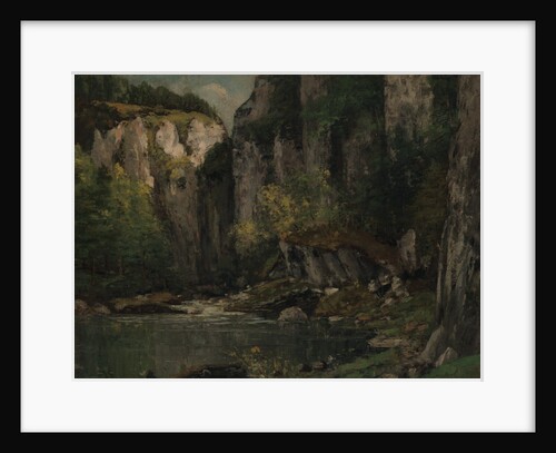 River and Rocks, 1873-77 by Gustave Courbet