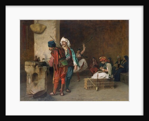 Cafe House, Cairo, 1884 or earlier by Jean-Leon Gerome