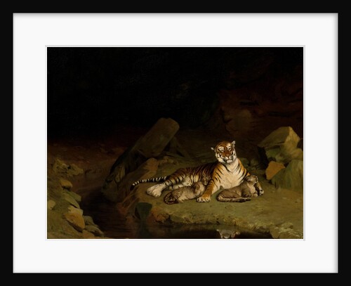 Tiger and Cubs, ca. 1884 by Jean-Leon Gerome