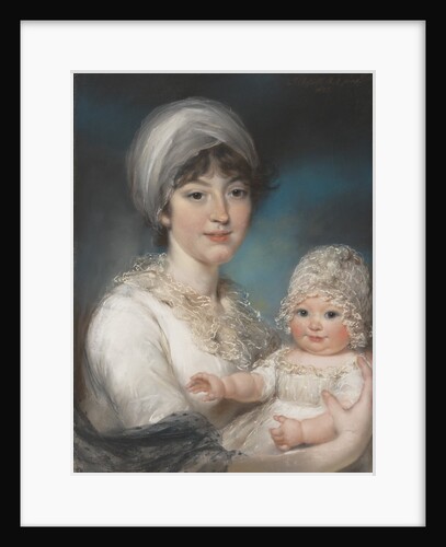 Mrs. Robert Shurlock and Her Daughter Ann, 1801 by John Russell