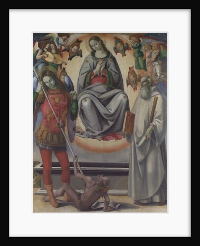 The Assumption of the Virgin with Saints Michael and Benedict, ca. 1493-96 by Luca Signorelli