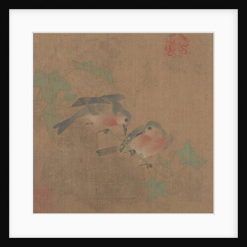 Birds on Fruit Branch by Unknown