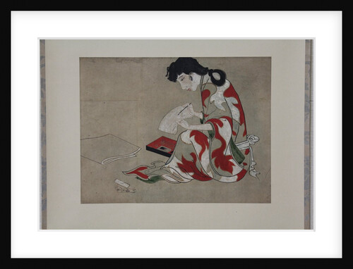 Beauty Writing a Letter, 17th-18th century by Unknown