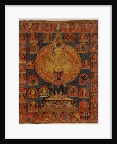 Thousand-Armed Chenresi, a Cosmic Form of the Bodhisattva Avalokiteshvara, 14th century by Unknown