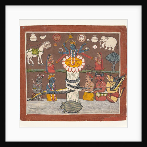 The Churning of the Ocean of Milk, ca. 1780-90 by Unknown