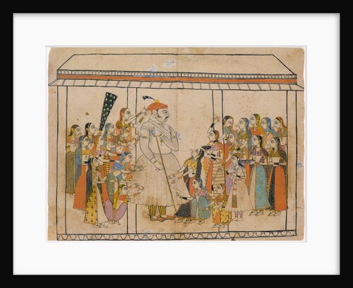 Maharaja Raj Singh Adored by His Ladies, ca. 1710-20 by Unknown
