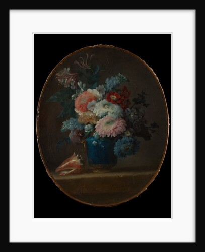 Vase of Flowers and Conch Shell, 1780 by Anne Vallayer-Coster