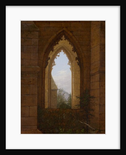 Gothic Windows in the Ruins of the Monastery at Oybin, ca. 1828 by Carl Gustav Carus