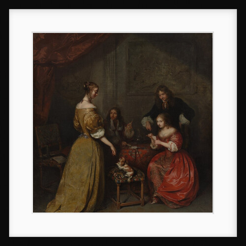 The Card Party, ca. 1665 by Gaspar Netscher