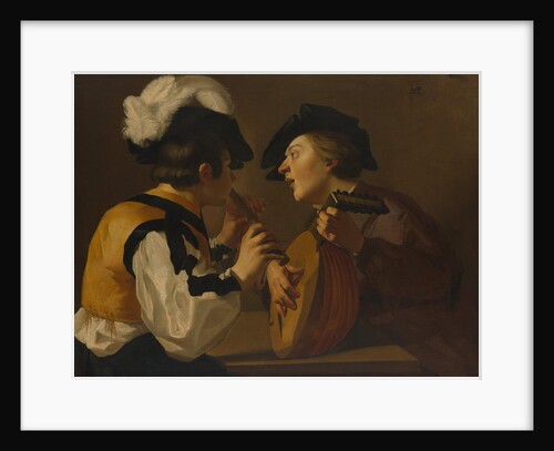 Two Musicians, 17th century by Dutch Painter