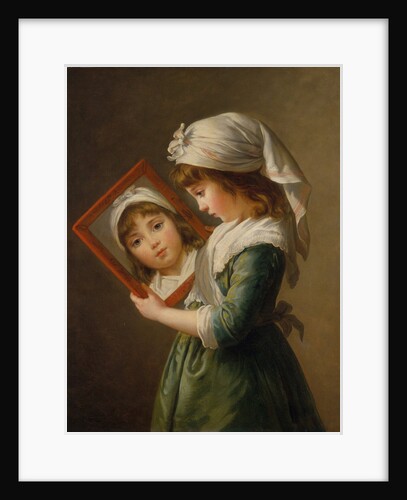 Julie Le Brun Looking in a Mirror, 1787 by Elisabeth Louise Vigee-LeBrun