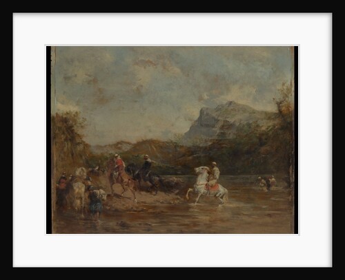 Arabs Crossing a Ford, 1873 by Eugene Fromentin