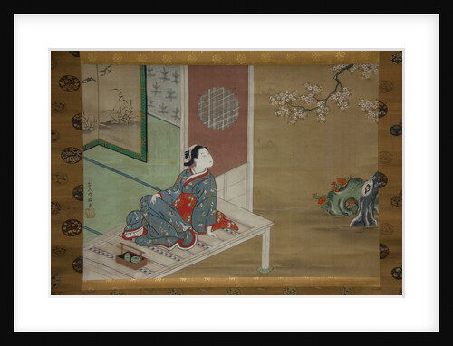 Courtesan Resting on the Veranda, 18th century by Furuyama Moromasa