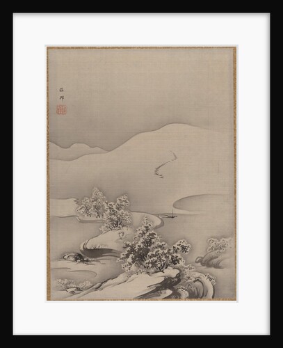 Lake and Causeway, ca. 1885-89 by Hashimoto Gaho