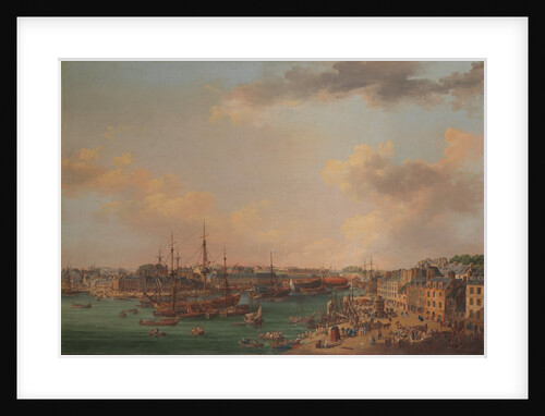 The Outer Harbor of Brest, 1773 by Henri Joseph van Blarenberghe