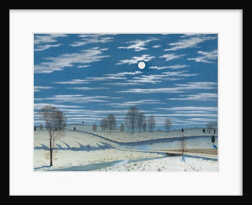 Winter Scene in Moonlight, 1869 by Henry Farrer