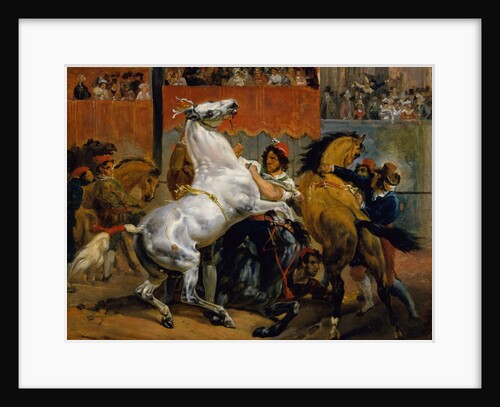 The Start of the Race of the Riderless Horses, 1820 by Émile Jean-Horace Vernet