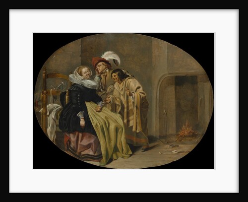 A Couple in an Interior with a Gypsy Fortune-Teller, ca. 1632-33 by Jacob Duck