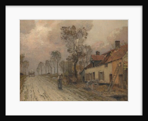 The Route Nationale at Samer by Jean-Charles Cazin