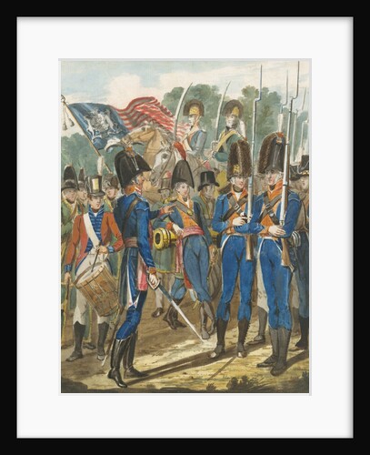 Members of the City Troop and Other Philadelphia Soldiery, 1811-ca. 1813 by John Lewis Krimmel