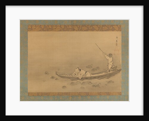 Zhou Maoshu Admiring Lotuses, mid-17th century by Kaiho Yusetsu