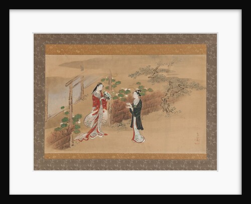 Evening Faces chapter from The Tale of Genji, 18th century by Kawamata Tsunemasa