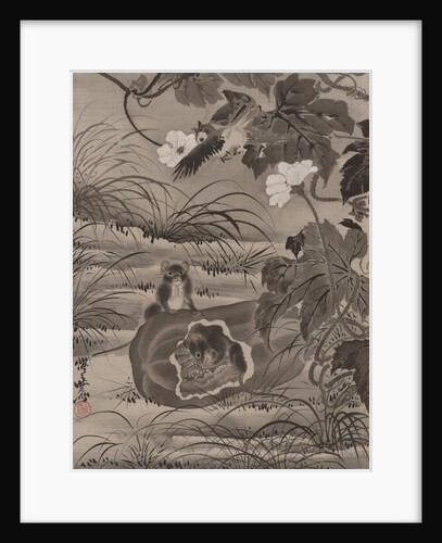 Mice in a Melon, ca. 1887 by Kawanabe Kyosai