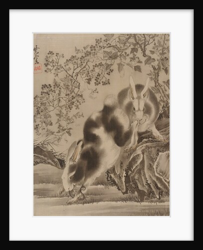 Rabbits, ca. 1887 by Kawanabe Kyosai