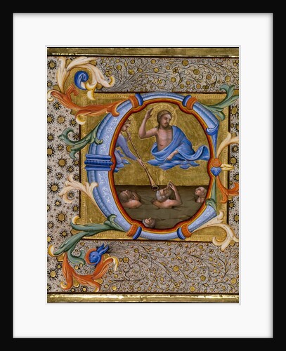 Last Judgment in an Initial C, ca. 1406-7 by Lorenzo Monaco