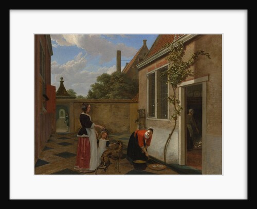 Scene in a Courtyard, early 1660s by Ludolf de Jongh