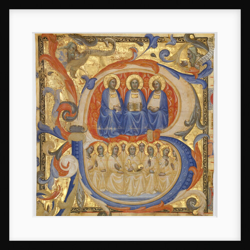 The Trinity in an Initial B, Probably 1387 by Master of the Codex Rossiano