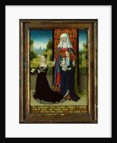 Virgin and Child with Saint Anne Presenting Anna van Nieuwenhove, 1479-82 by Master of the Saint Ursula Legend