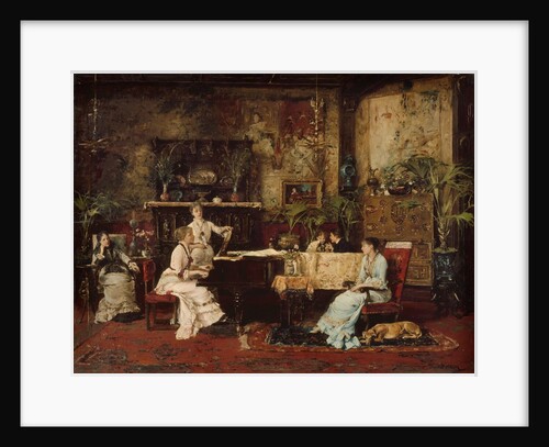 The Music Room, 1878 by Mihaly Munkacsy