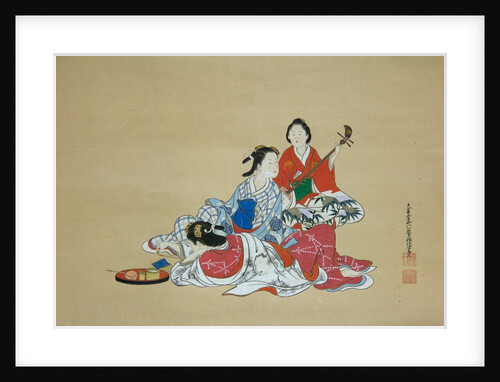 Three Beauties, 18th century by Nishikawa Sukenobu
