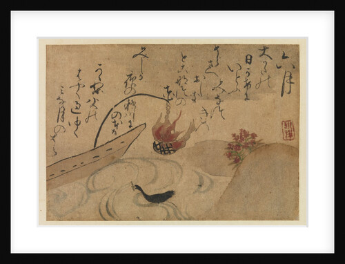 Sixth Month from Fujiwara no Teika?s 'Birds and Flowers of the Twelve Months' , 1743 by Ogata Kenzan