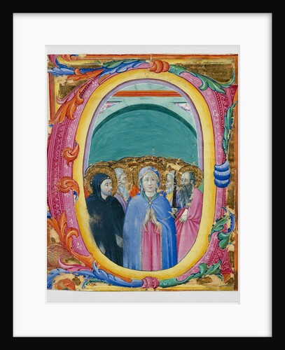 All Saints in an Initial E or O, ca. 1430-40 by Master of the Osservanza Triptych