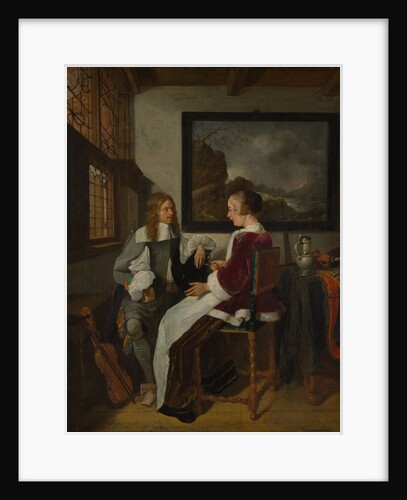 Sentimental Conversation, early 1660s by Gerritsz Quiringh van Brekelenkam