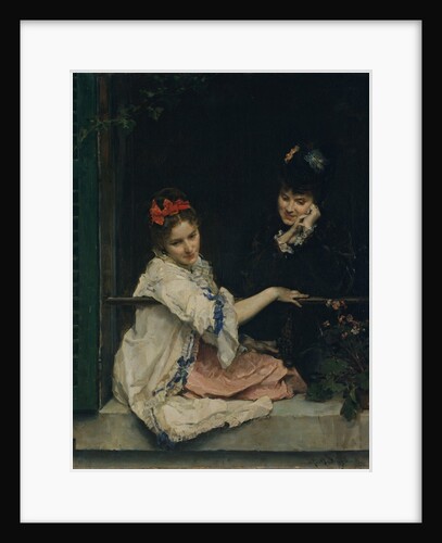 Girls at a Window, ca. 1875 by Raimundo de Madrazo y Garreta