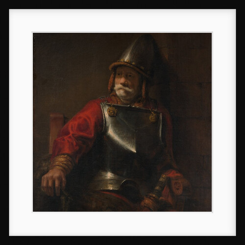 Man in Armor by Style of Rembrandt