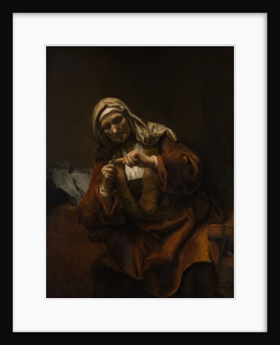 Old Woman Cutting Her Nails, ca. 1655-60 by Style of Rembrandt