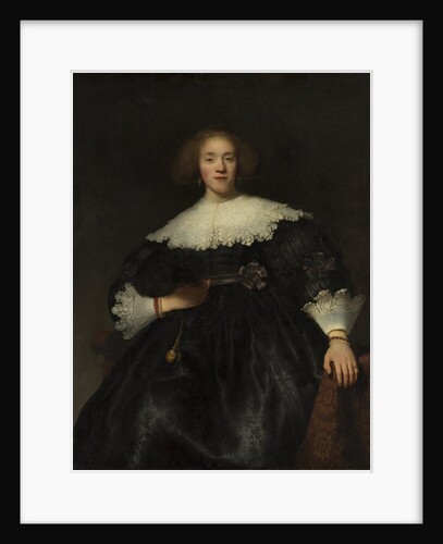 Portrait of a Young Woman with a Fan, 1633 by Rembrandt Harmensz van Rijn